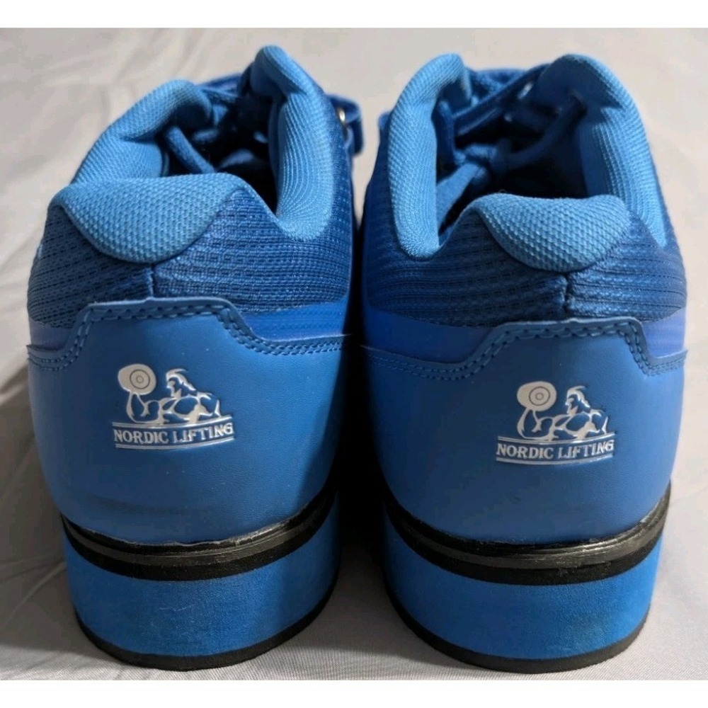 Nordic Lifting Weightlifting Shoes Mens 11 Blue Cross Training Gym Strap EU 44.5 - Picture 4 of 7